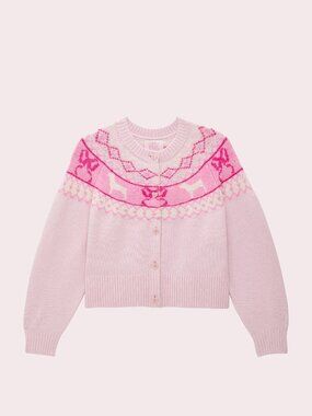 Victoria's Secret PINK x LoveShackFancy Boxy Fairisle Cardigan NWT